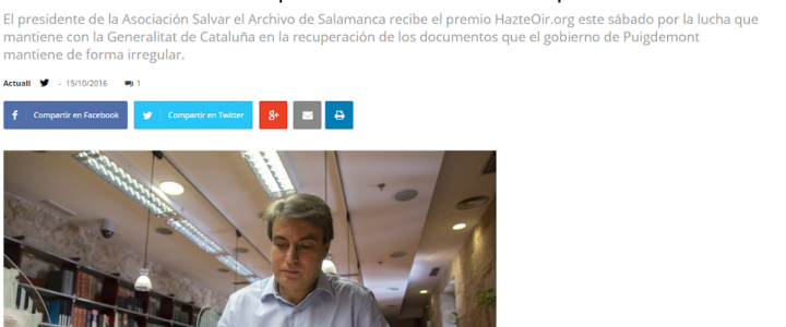 Luchar por el Archivo es hacerlo por la unidad de España